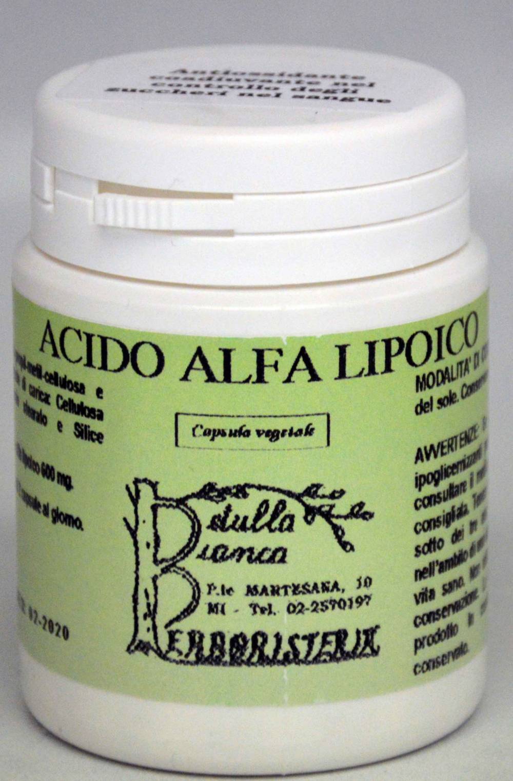 Acido Alfa Lipoico capsule Erboristeria La Betulla Bianca