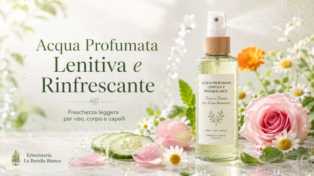 Profumata Lenitiva e Rinfrescante La Betulla Bianca per viso corpo e capelli