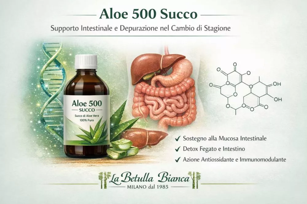 Aloe 500 Succo per depurazione naturale e supporto intestinale nel cambio di stagione &ndash; Erboristeria Milano