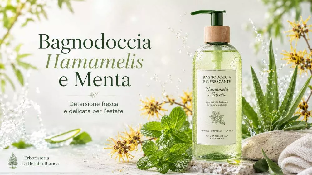 Bagnodoccia Hamamelis e Menta La Betulla Bianca per pelle fresca in estate