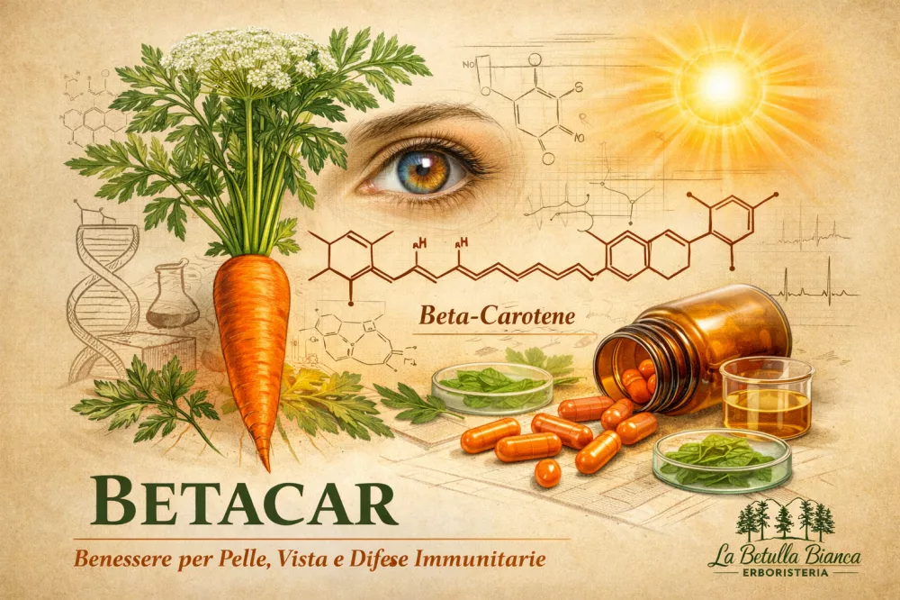 Betacar &ndash; Betacarotene naturale per pelle e vista - La Betulla Bianca