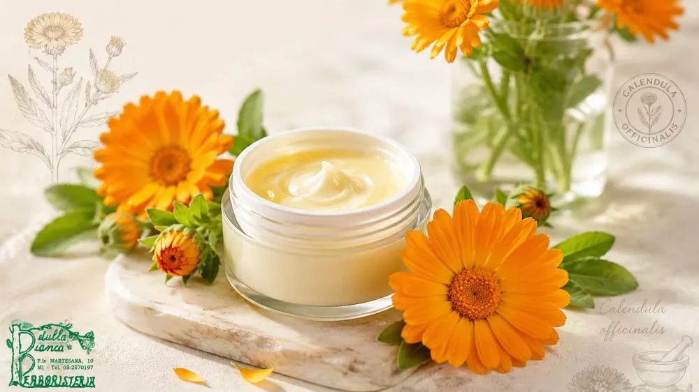Crema alla Calendula per pelle sensibile e arrossata - Erboristeria La Betulla Bianca Milano