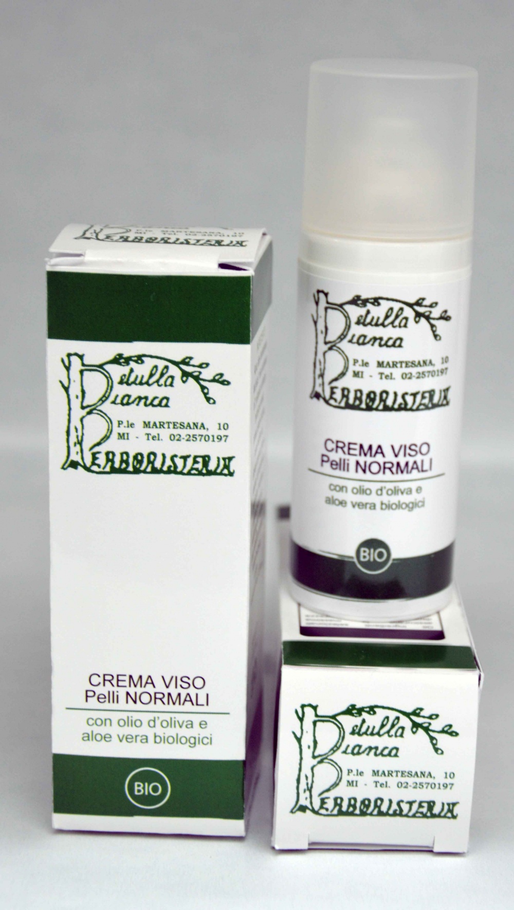 Crema viso Aloe Vera Bio idratante e riequilibrante per pelli normali e miste