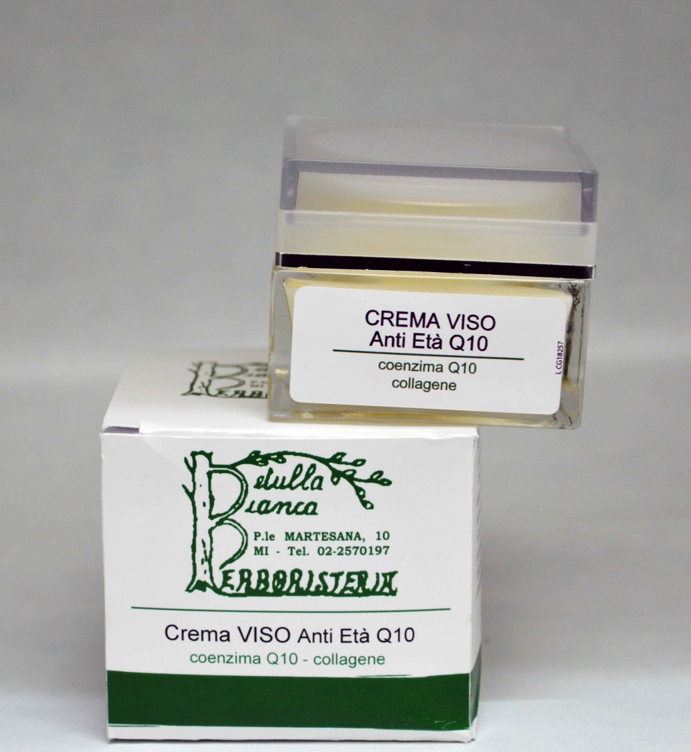 Crema viso anti et&agrave; al Coenzima Q10 e Collagene ad azione antirughe e antiossidante