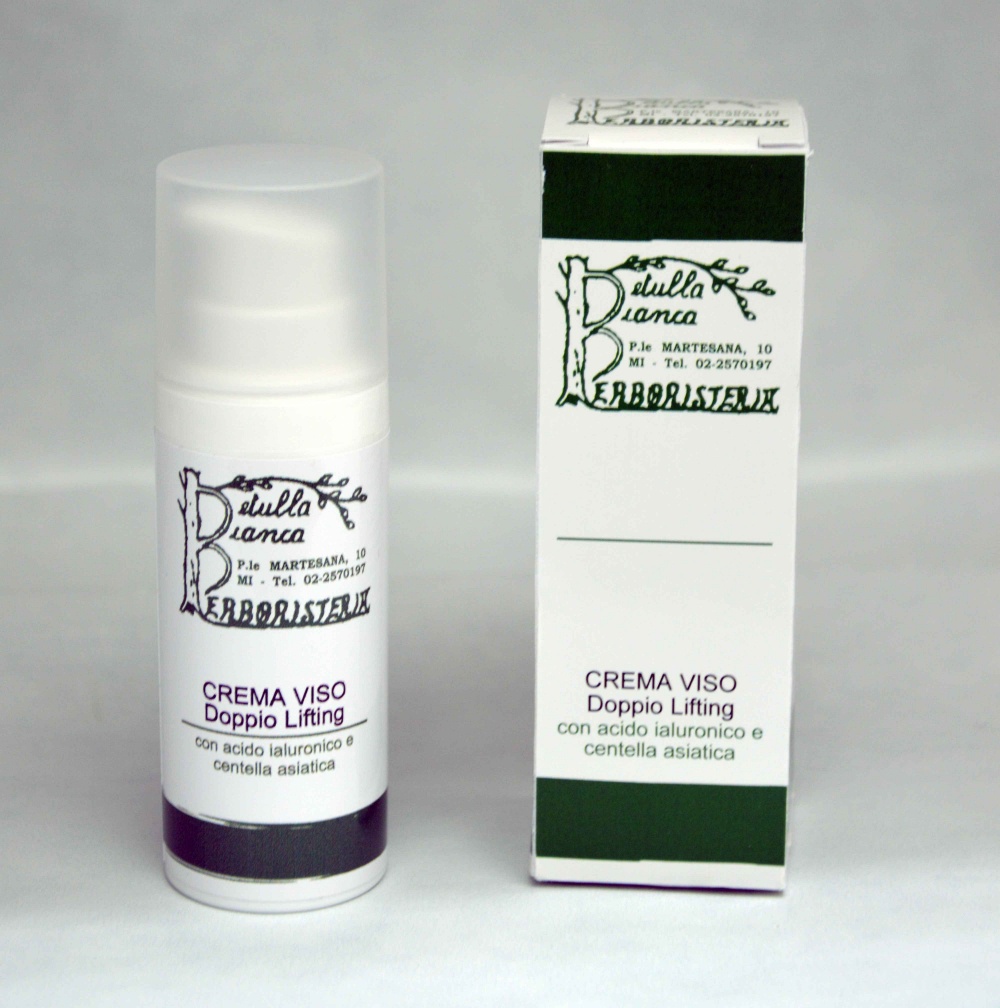 Crema viso doppio lifting con Acido Ialuronico e Centella Asiatica bio ad azione antiage e stirante