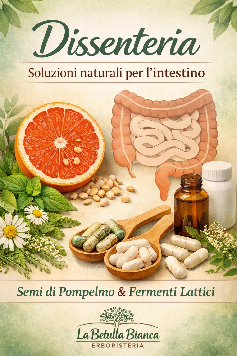 Rimedi naturali per la dissenteria con semi di pompelmo e fermenti lattici per l’equilibrio intestinale