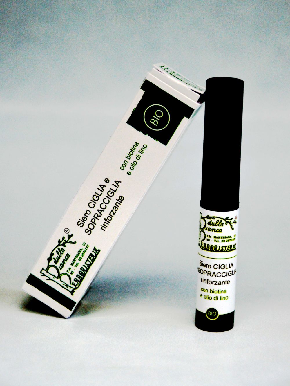 Siero rinforzante ciglia e sopracciglia naturale La Betulla Bianca con biotina e Stimucap