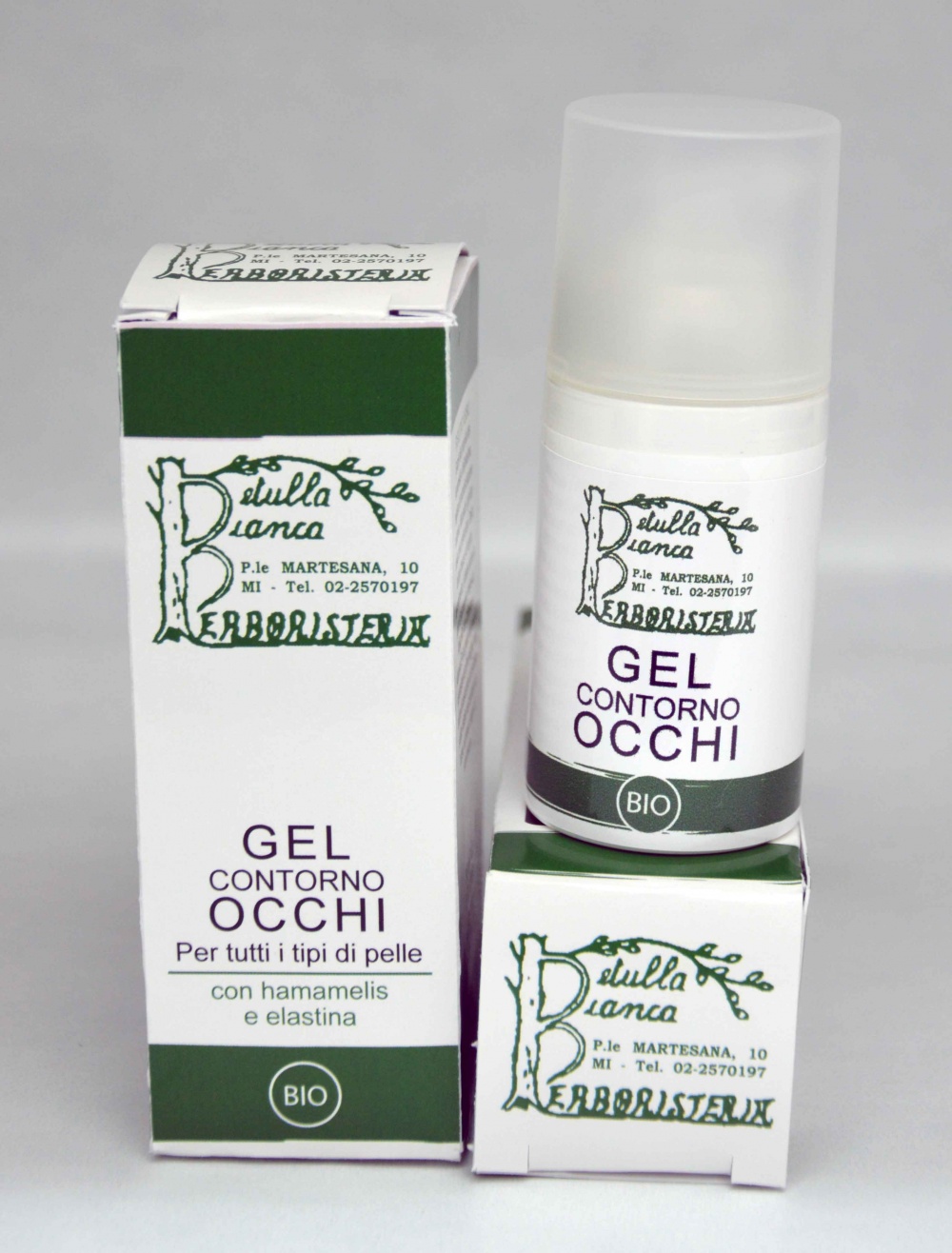 gel contorno occhi anti borse con caffeina e ippocastano