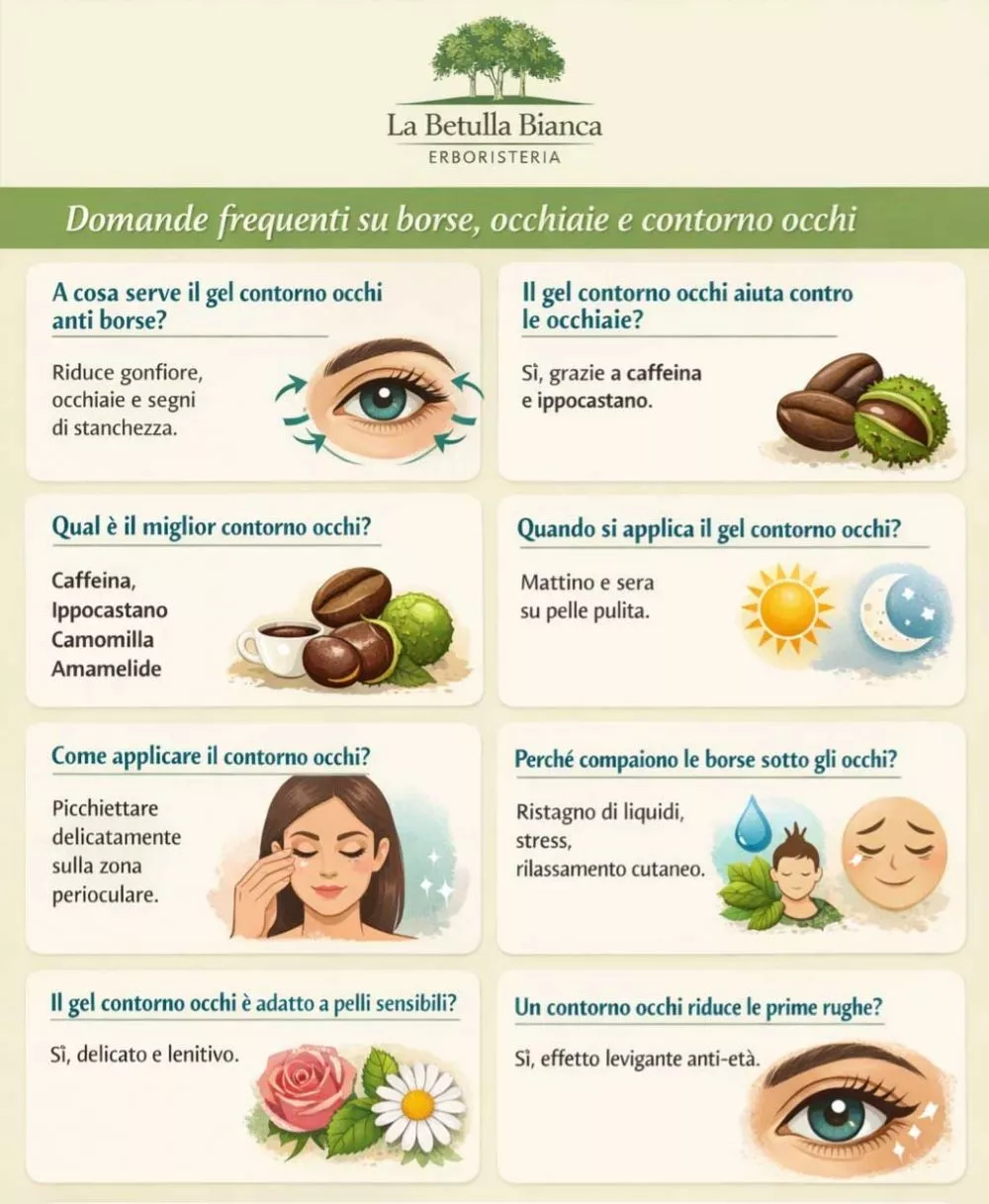 ingredienti naturali contorno occhi caffeina ippocastano camomilla