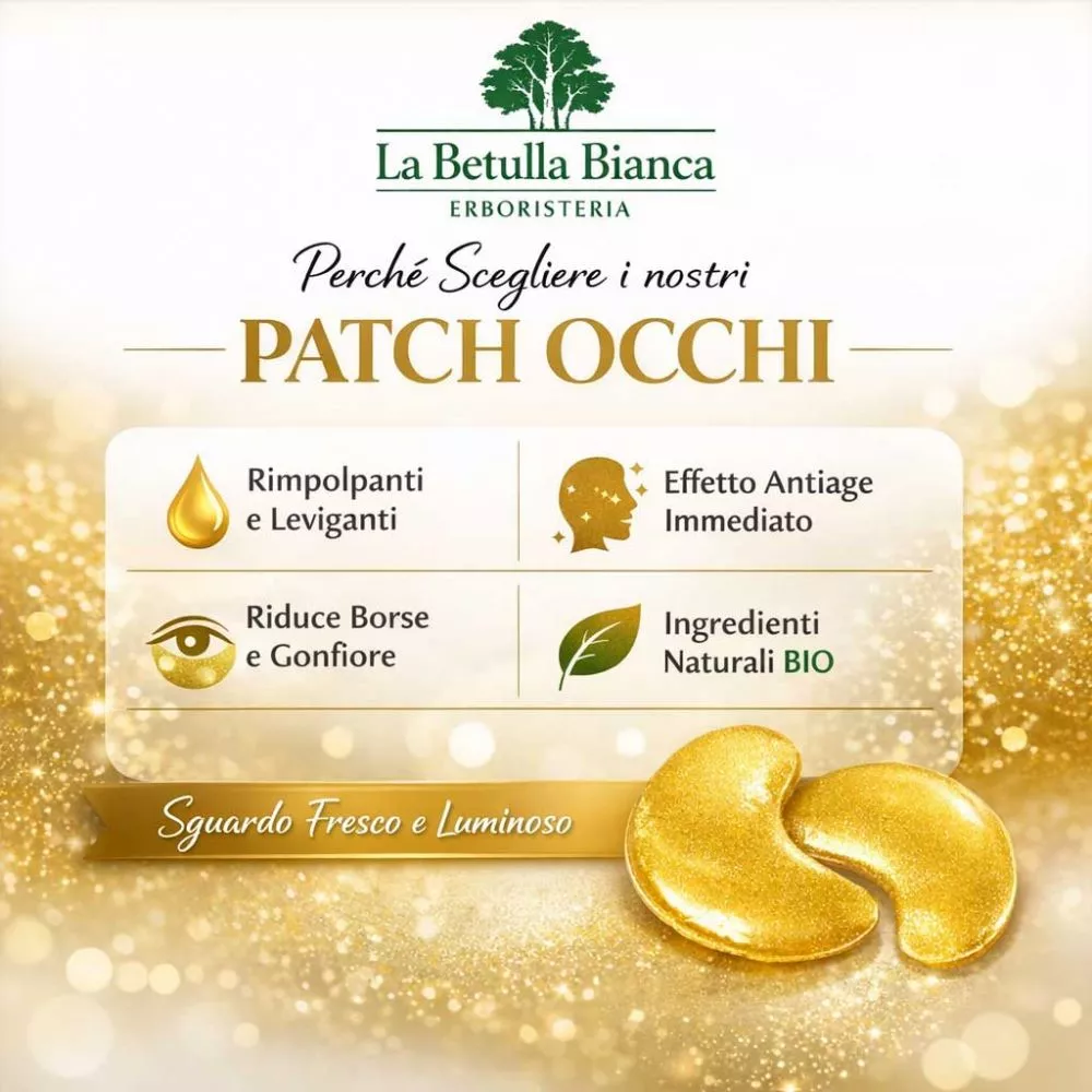 Ingredienti naturali patch occhi Ginkgo Biloba e Ginseng