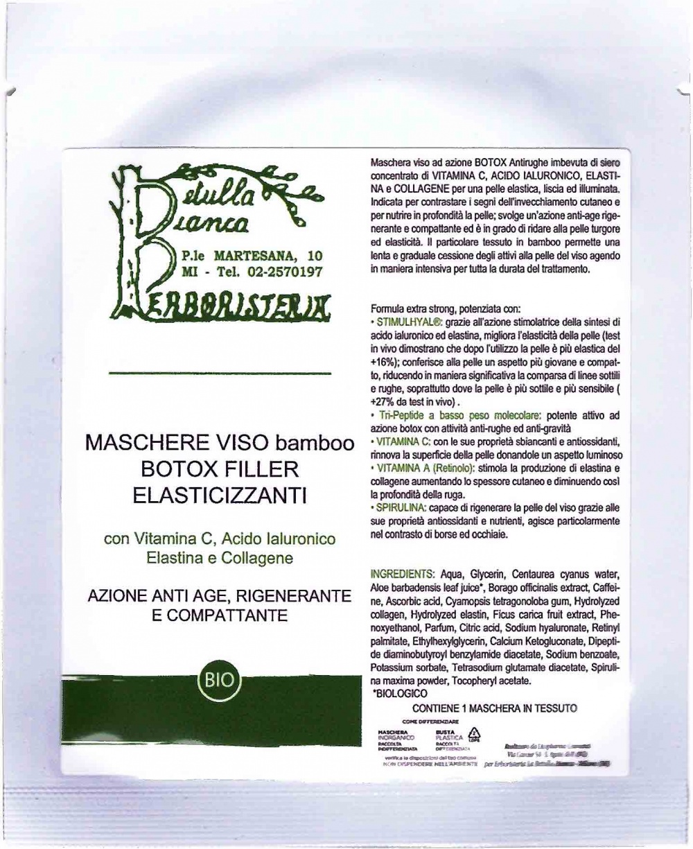 Maschera viso Bamboo detox purificante al carbone Rhassoul e argilla bianca La Betulla Bianca
