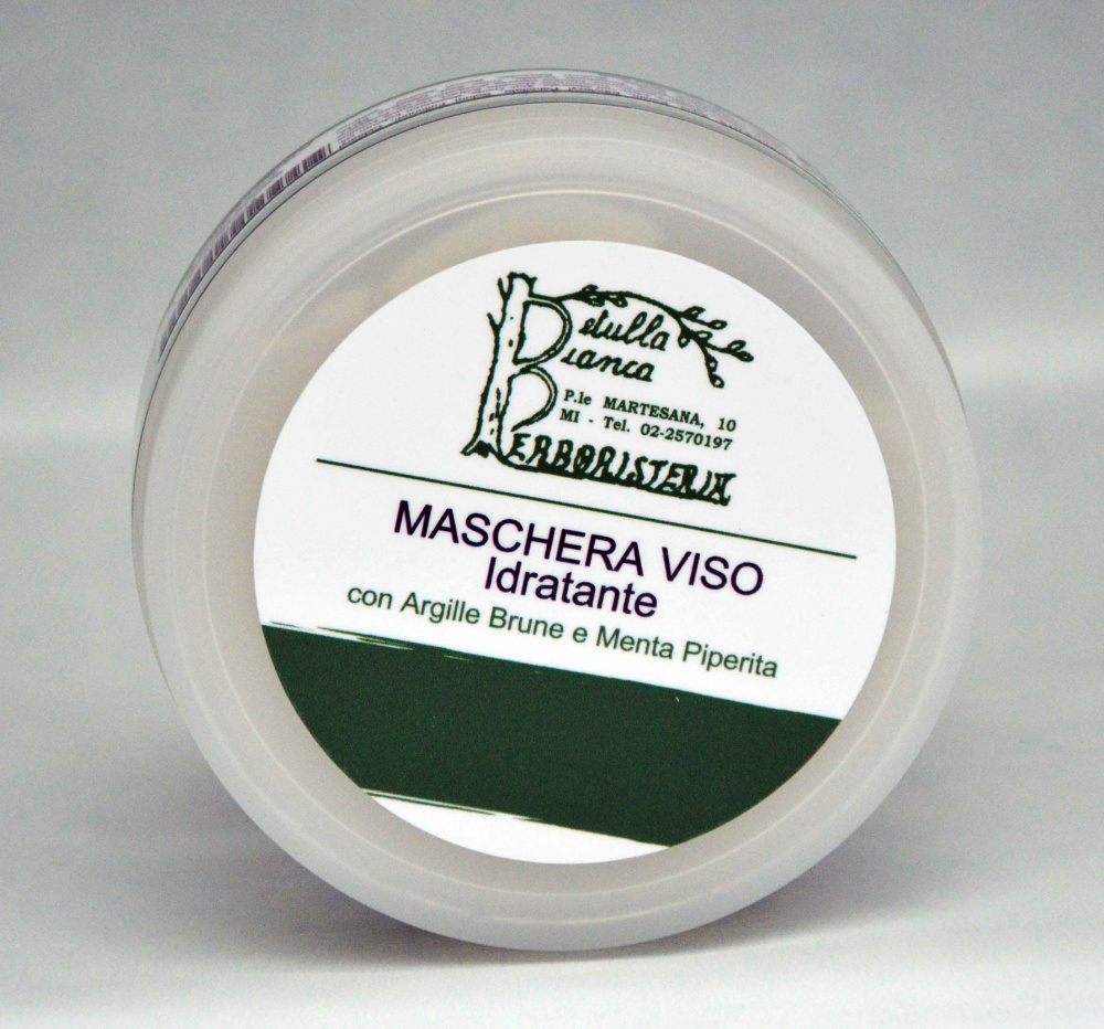 Maschera viso idratante lenitiva bio con argilla zinco e calendula La Betulla Bianca Milano