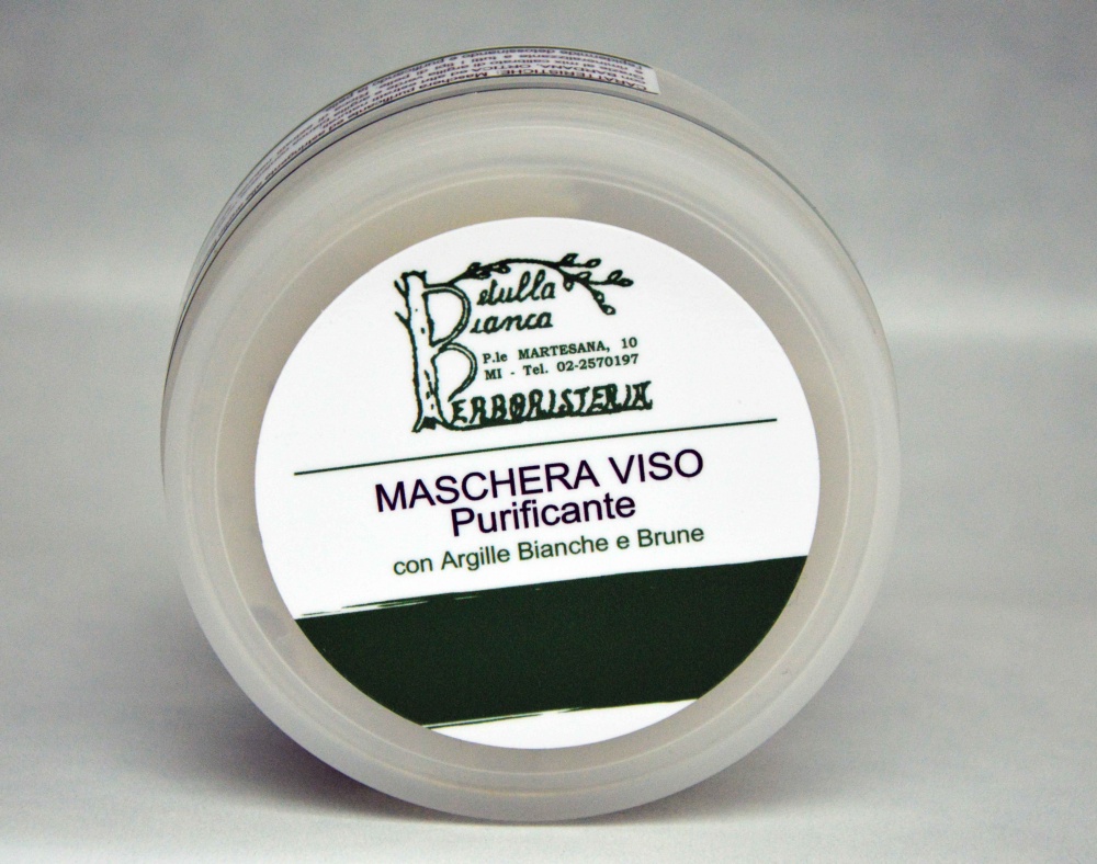 Maschera viso purificante all&rsquo;Argilla Bio con Bardana e Ortica La Betulla Bianca Milano