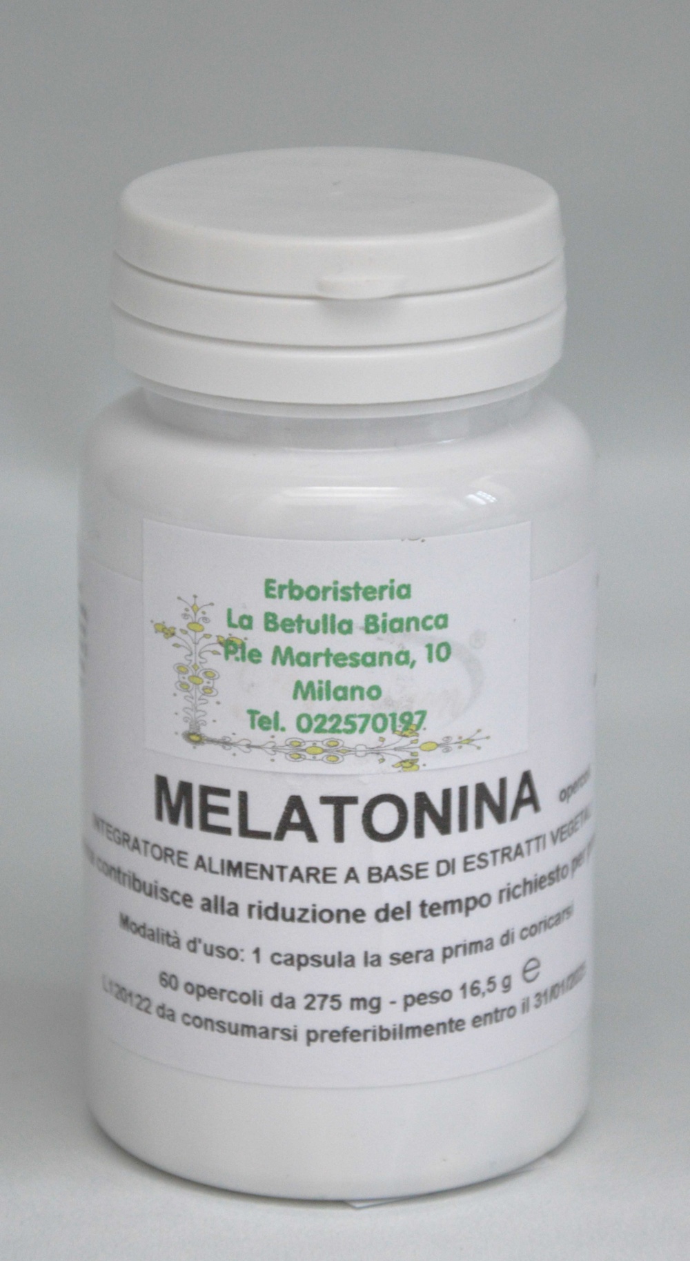 Melatonina capsule