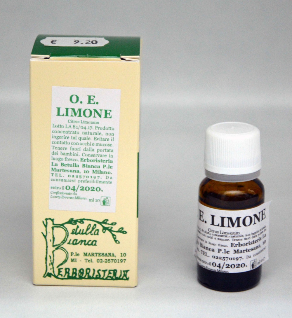 olio essenziale limone