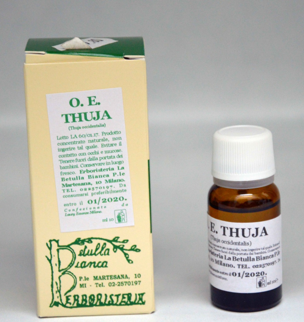 olio essenziale thuja