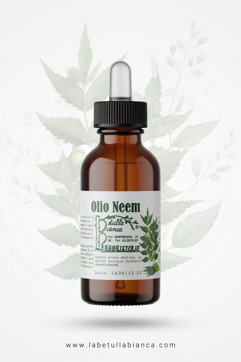 Olio di Neem La Betulla Bianca, olio vegetale naturale per pelle e capelli