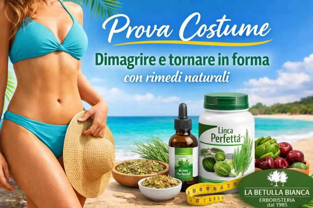 Prova costume: rimedi naturali per dimagrire e tornare in forma con Linea Perfetta di Erboristeria La Betulla Bianca