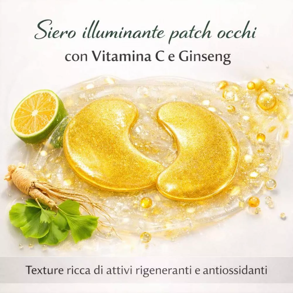 Texture patch occhi con siero alla Vitamina C e Ginseng