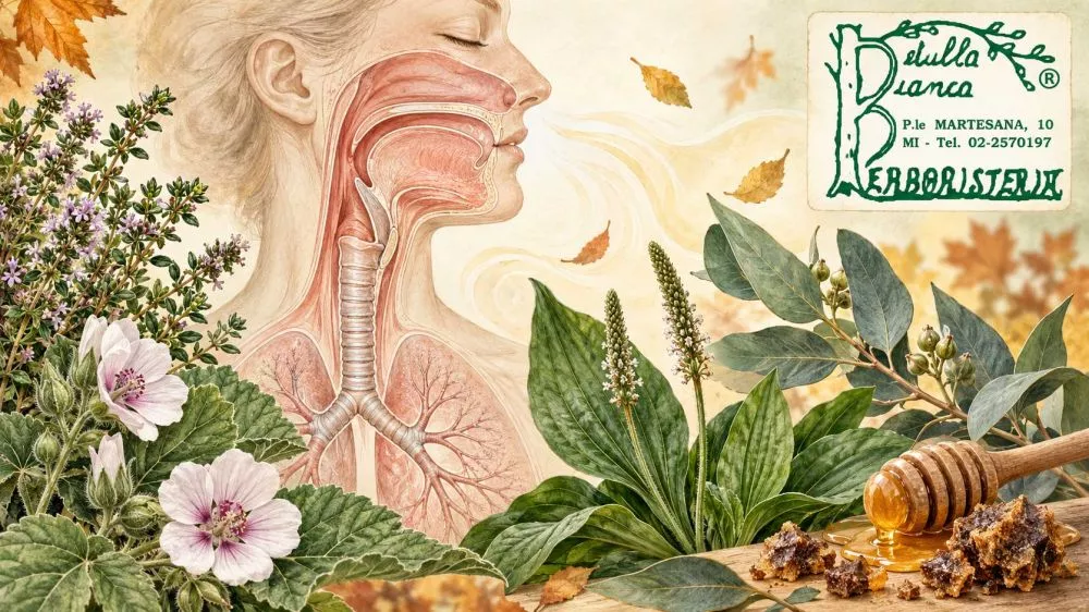 Timo, altea, piantaggine, propoli ed eucalipto per il benessere delle vie respiratorie